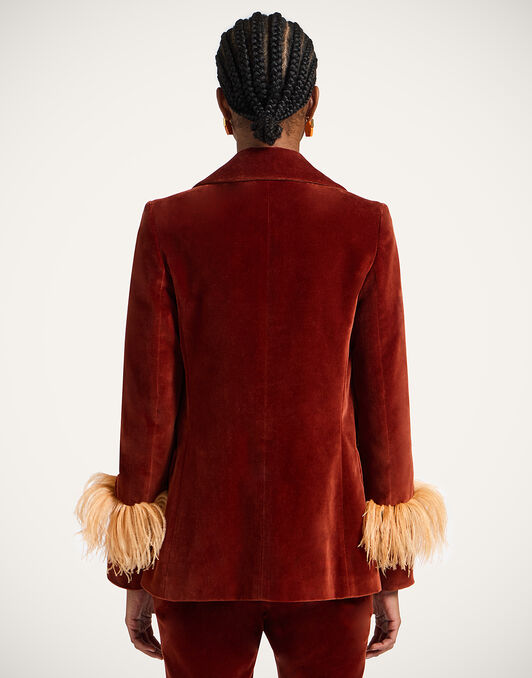 Keaton Jacket La DoubleJ: Terracotta JAC0073VEL011