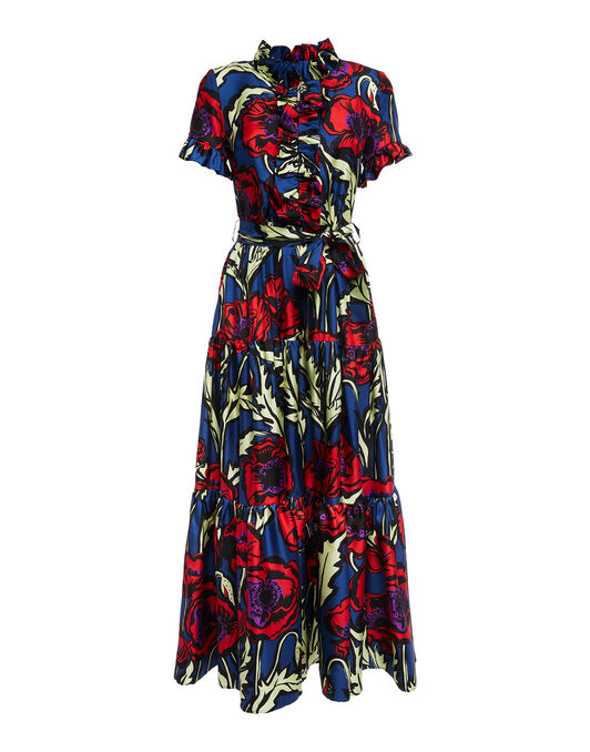 Long And Sassy Dress La DoubleJ: Big Blooms Long And Sassy Dress LaDoubleJ: Big Blooms DRE0017SIL001
