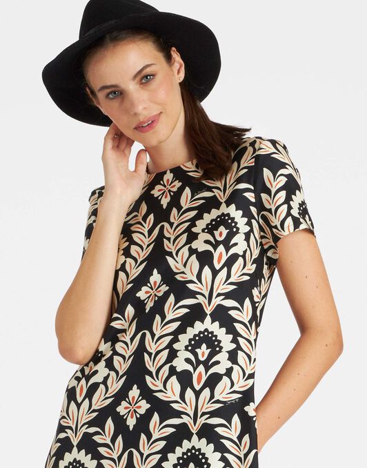Swing Dress La DoubleJ: Ghirlanda Black Swing Dress La DoubleJ: Ghirlanda Black DRE0864SIL026