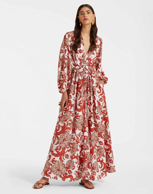 Long Camerino Dress La DoubleJ: Reef White Long Camerino Dress La DoubleJ: Reef White DRE0720CRE002