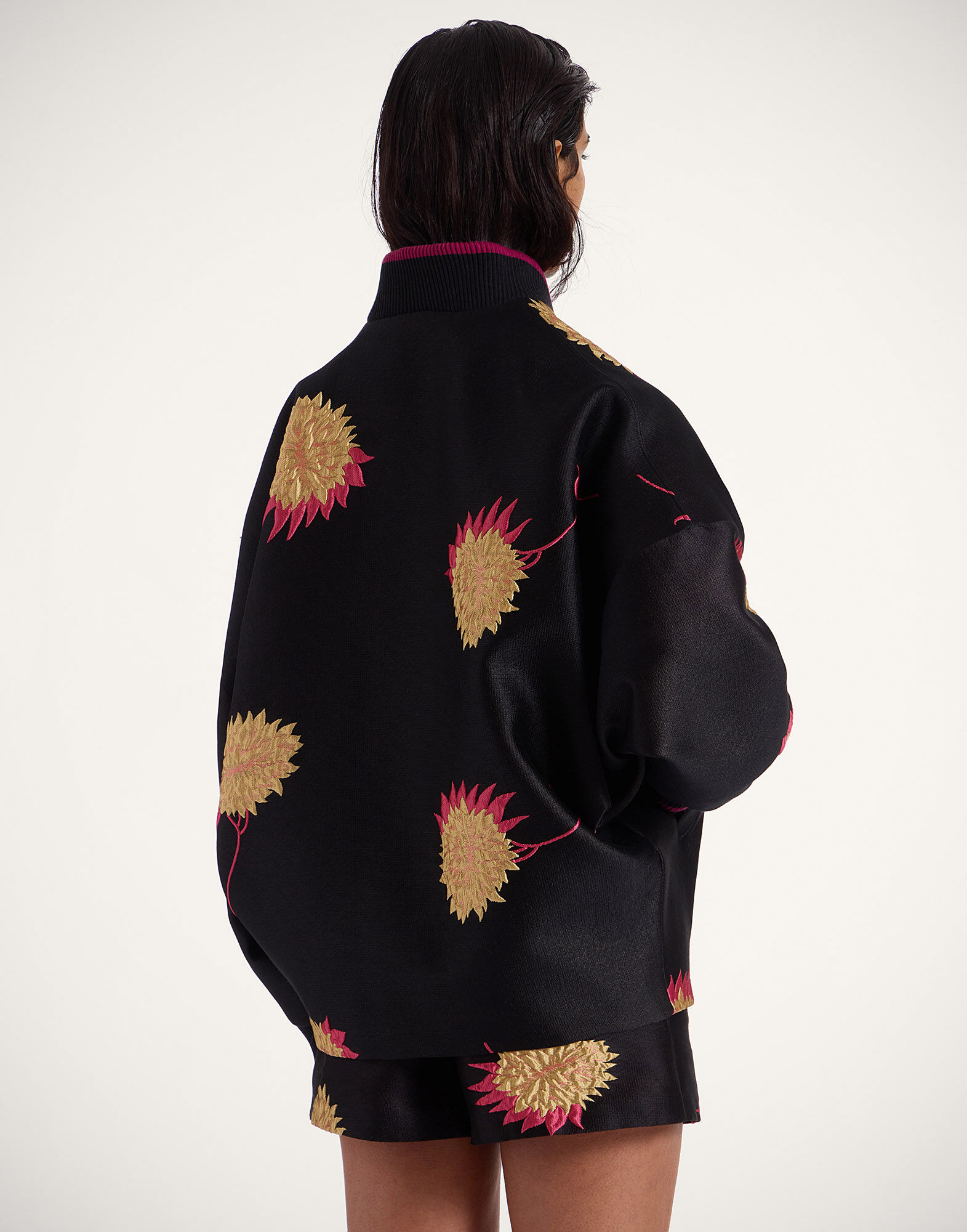 Women's Brooklyn Bomber in Derby Black | La DoubleJ