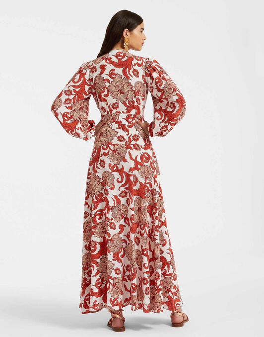 Long Camerino Dress La DoubleJ: Reef White Long Camerino Dress La DoubleJ: Reef White DRE0720CRE002