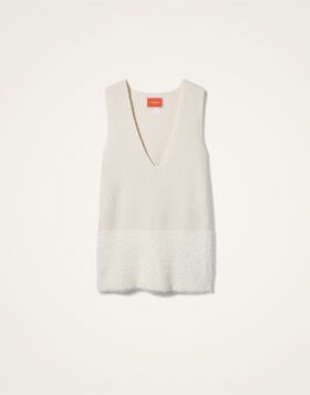 Frosty Cream Soda Tunic La DoubleJ: Solid Off White Frosty Cream Soda Tunic La DoubleJ: Solid Off White DRE1170KNI232