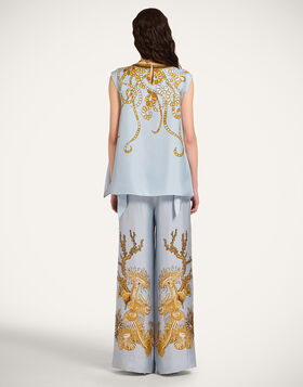 Palazzo Pants La DoubleJ: Oceania Placée Light Blue TRO0026SIL026