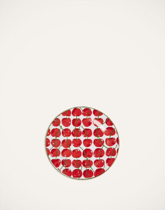 Dessert Plates Set Of 2 La DoubleJ: Cherries Avorio Dessert Plates Set Of 2 La DoubleJ: Cherries Avorio DIS0063CER001