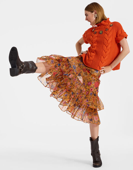 Charlotte Skirt La DoubleJ: Botticelli Rust Charlotte Skirt La DoubleJ: Botticelli Rust SKI0131ORG001