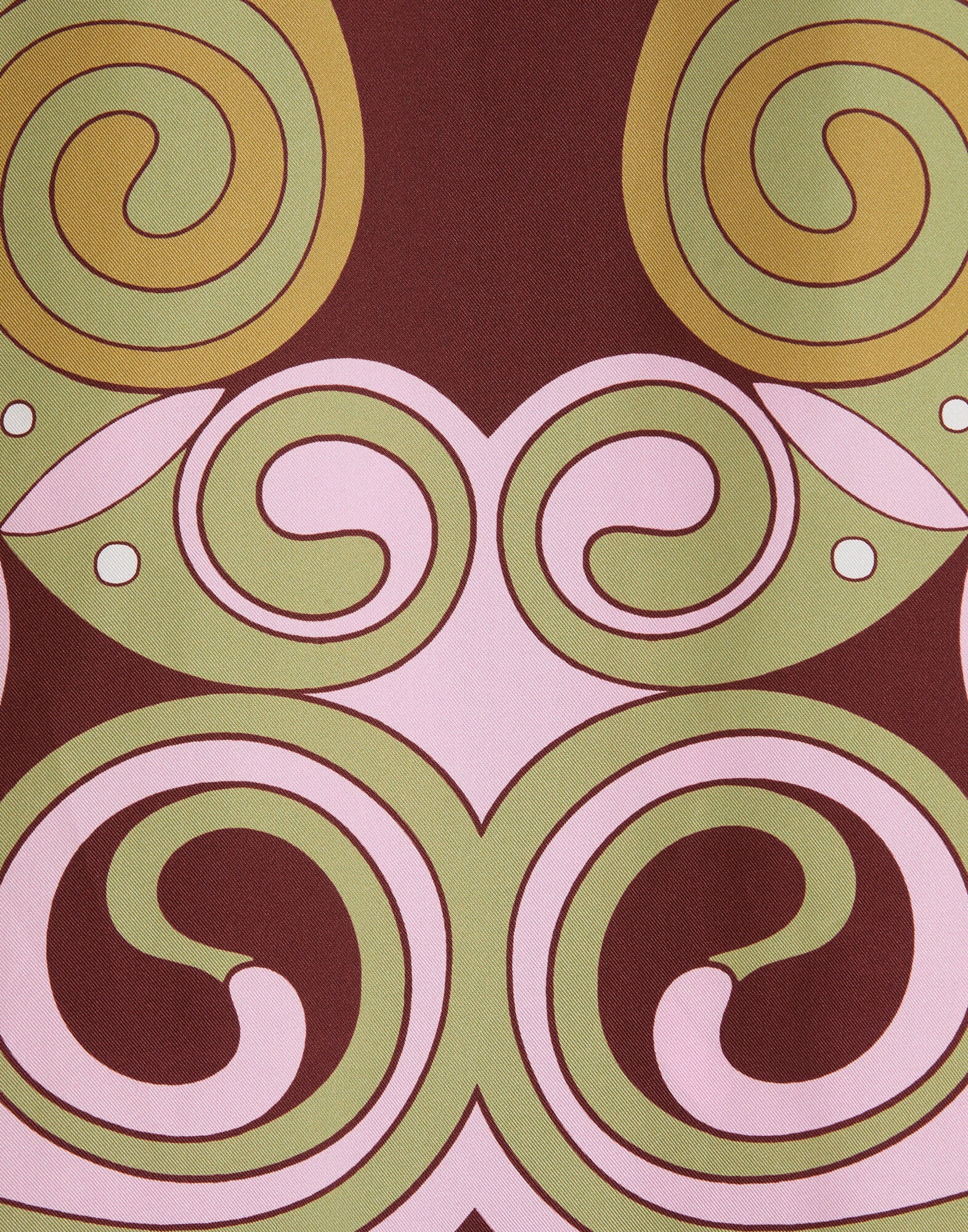 Boy Shirt La DoubleJ: Kells Swirl Placée Burgundy SHI0040SIL026