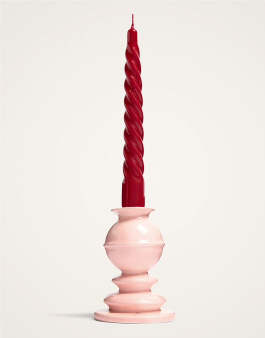 Mini Space Pillar Candle La DoubleJ: Bicolor Light Pink OTC0011CEW001