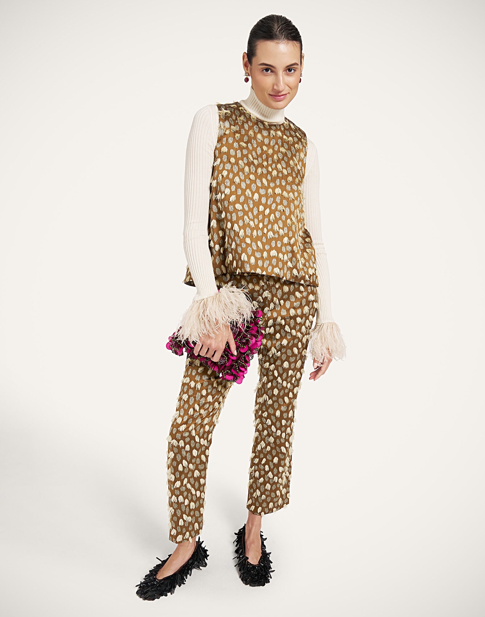 24/7 Pants La DoubleJ: Spots Caramel 24/7 Pants La DoubleJ: Spots Caramel TRO0069JCQ155