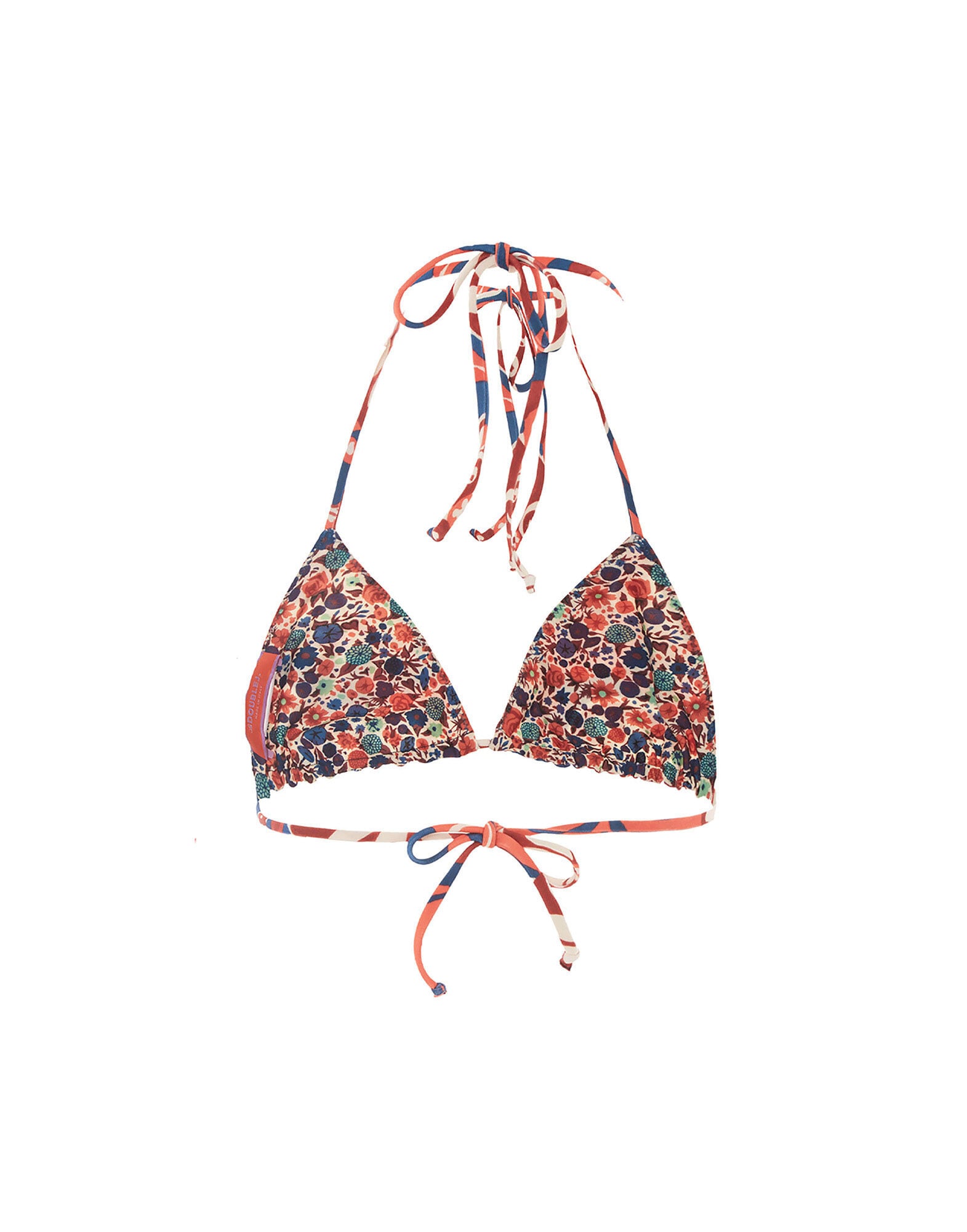 Triangle Bikini Top La DoubleJ: Moonflower Navy SWI0003LYC001