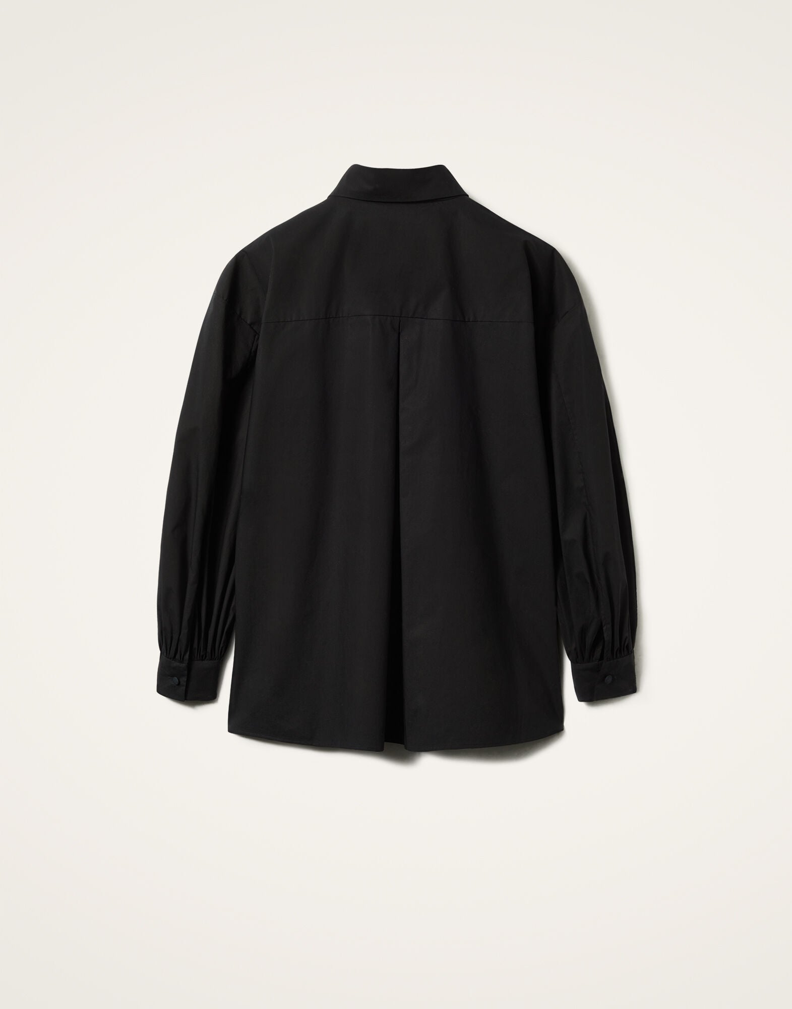 Poet Shirt La DoubleJ: Solid Black Poet Shirt La DoubleJ: Solid Black SHI0055COT059