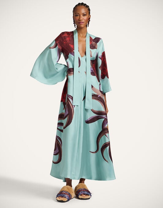 Magnifico Dress La DoubleJ: Peony Placée Light Blue Magnifico Dress La DoubleJ: Peony Placée Light Blue DRE0232SIL001