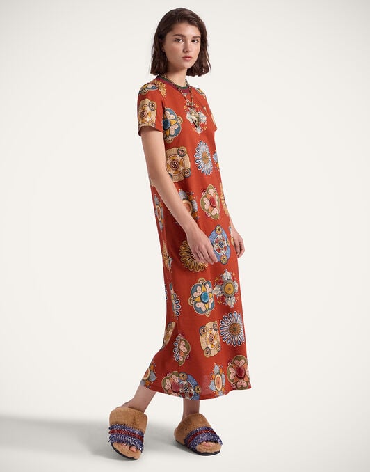 Sporty Swing Dress La DoubleJ: Nucleus Rust Sporty Swing Dress La DoubleJ: Nucleus Rust DRE0247JER002