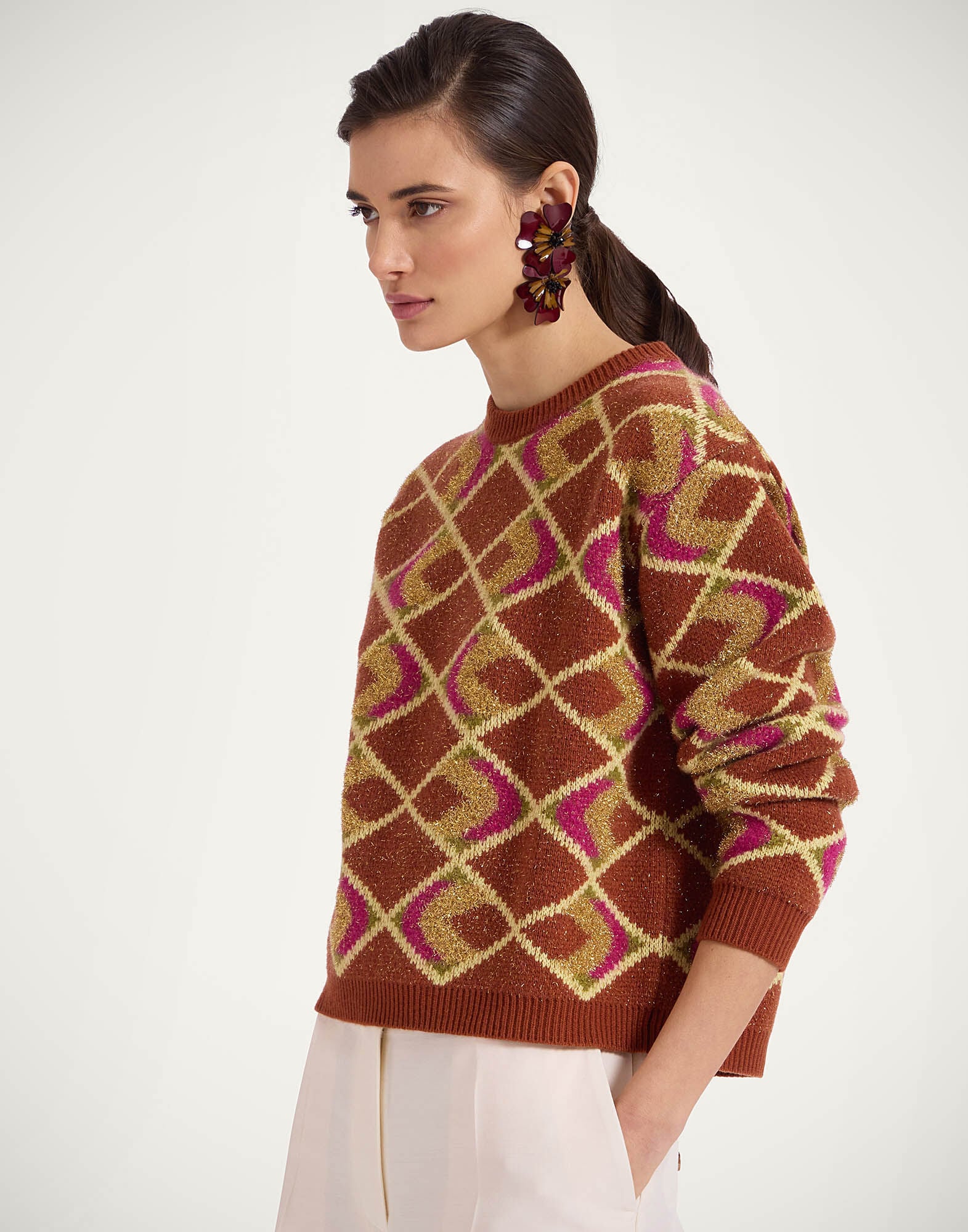 Half-Light Crewneck La DoubleJ: Half-Light Brown Half-Light Crewneck La DoubleJ: Half-Light Brown PUL0240KNI132