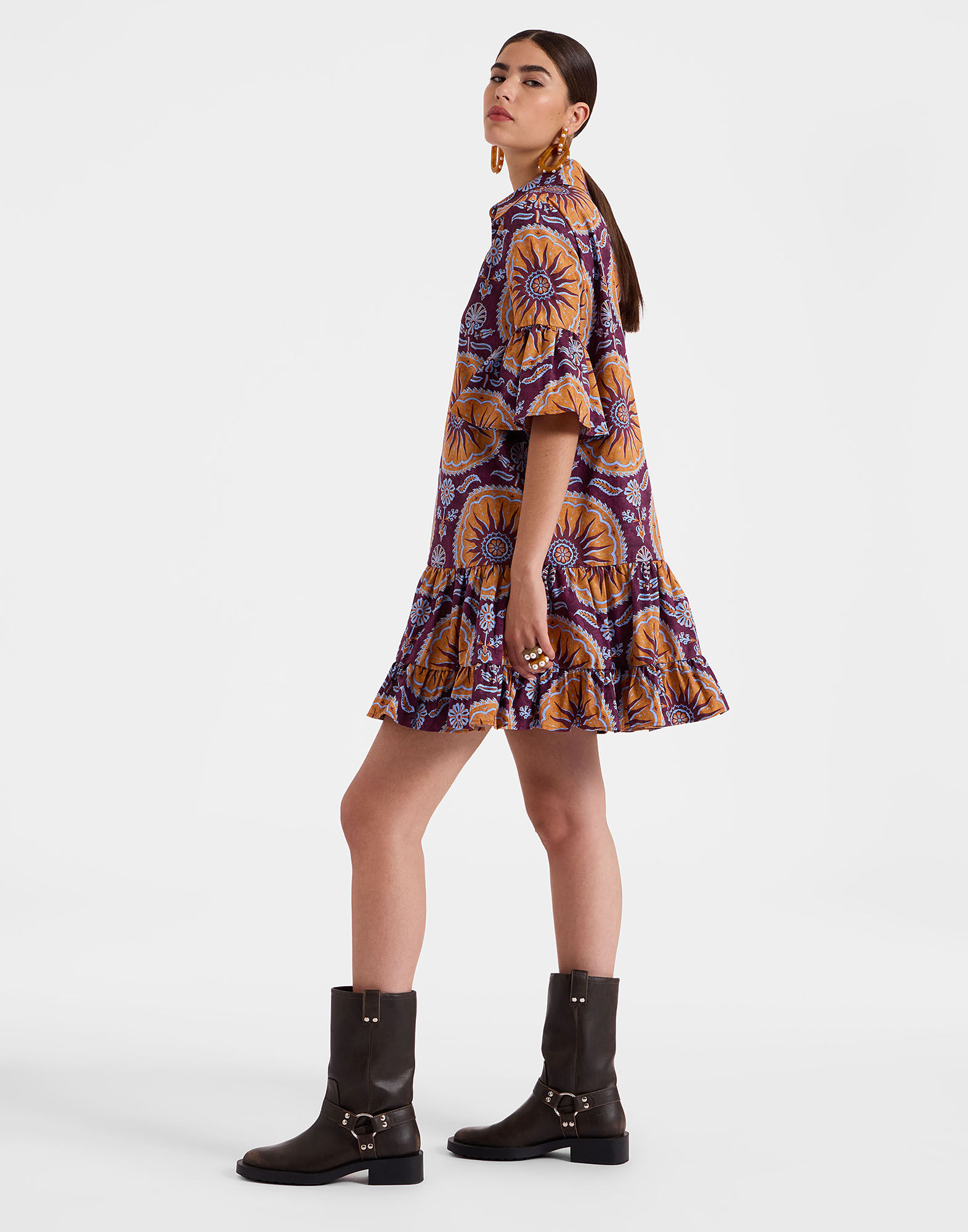 Choux Dress La DoubleJ: Sovereign Purple Choux Dress La DoubleJ: Sovereign Purple DRE0193COT039
