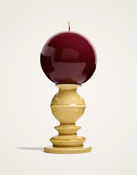 Mini Space Pillar Candle La DoubleJ: Bicolor Saffron Mini Space Pillar Candle La DoubleJ: Bicolor Saffron OTC0011CEW001