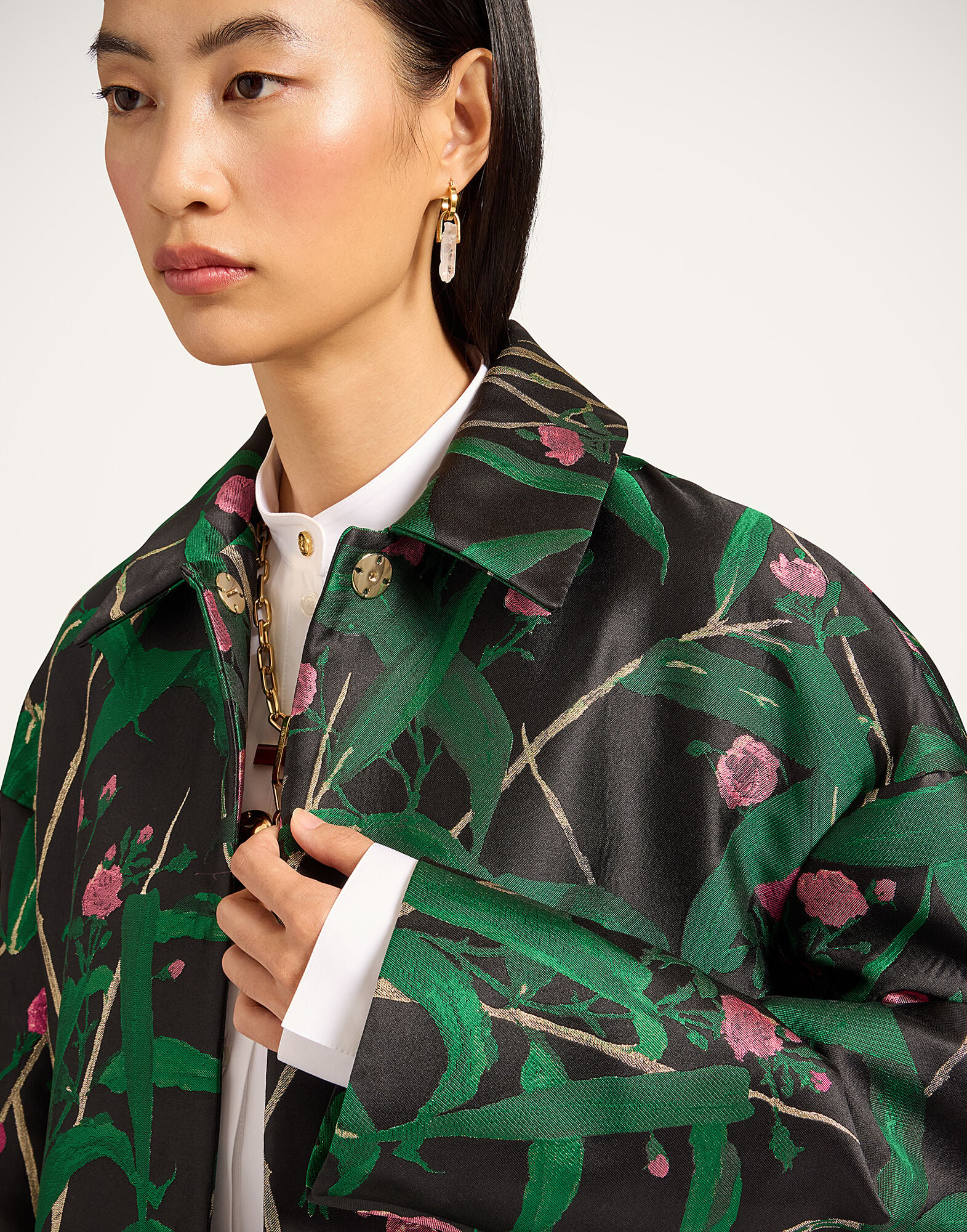 Boxy Coat La DoubleJ: Bamboo Black Boxy Coat La DoubleJ: Bamboo Black JAC0014JCQ119