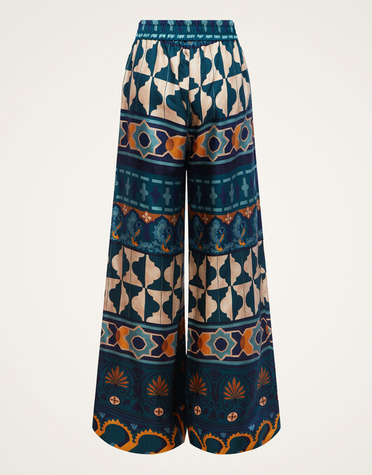 Palazzo Pants La DoubleJ: Casareale Placèe Emerald TRO0026SIL006