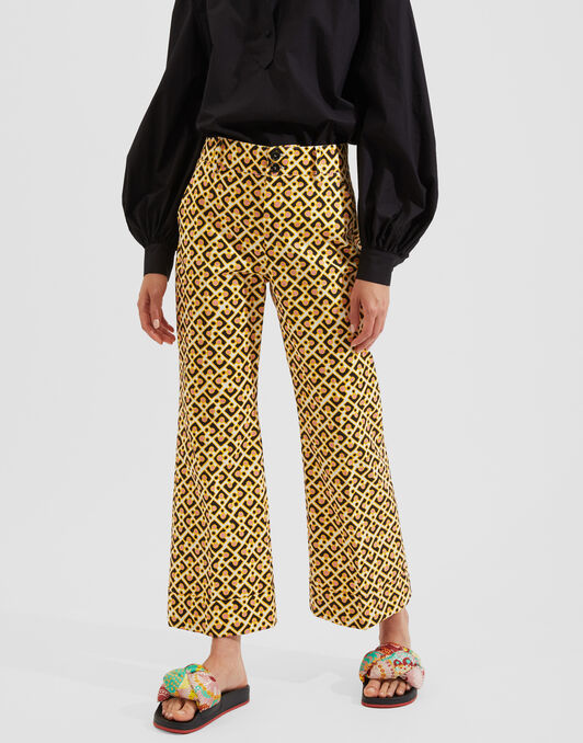 Hendrix Pants La DoubleJ: Puzzle Rosa TRO0014COT006