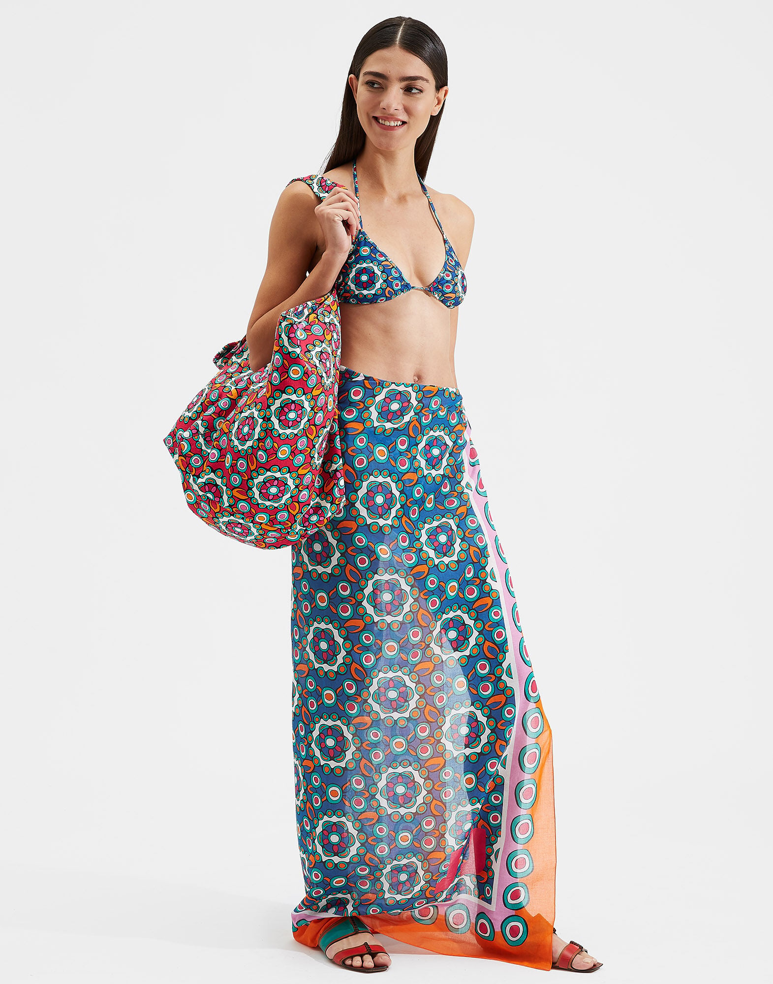 Triangle Bikini Top LaDoubleJ: Kaleidoscope Bluette SWI0003LYC001