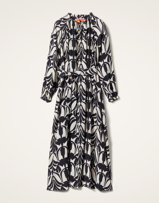 Cerere Shirt Dress La DoubleJ: Papyrus Black & White DRE0818CRE001