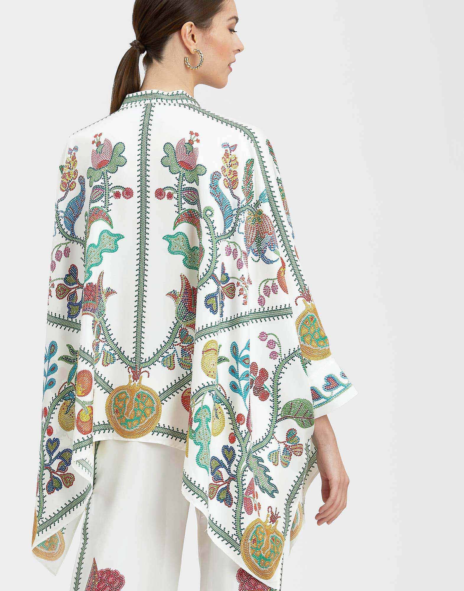 Foulard Shirt La DoubleJ: Grenadilla Placée Off White Foulard Shirt La DoubleJ: Grenadilla Placée Off White SHI0167LAC008