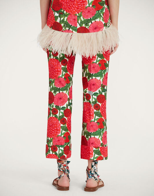 Hendrix Pants La DoubleJ: Pink Dahlias TRO0014COT005