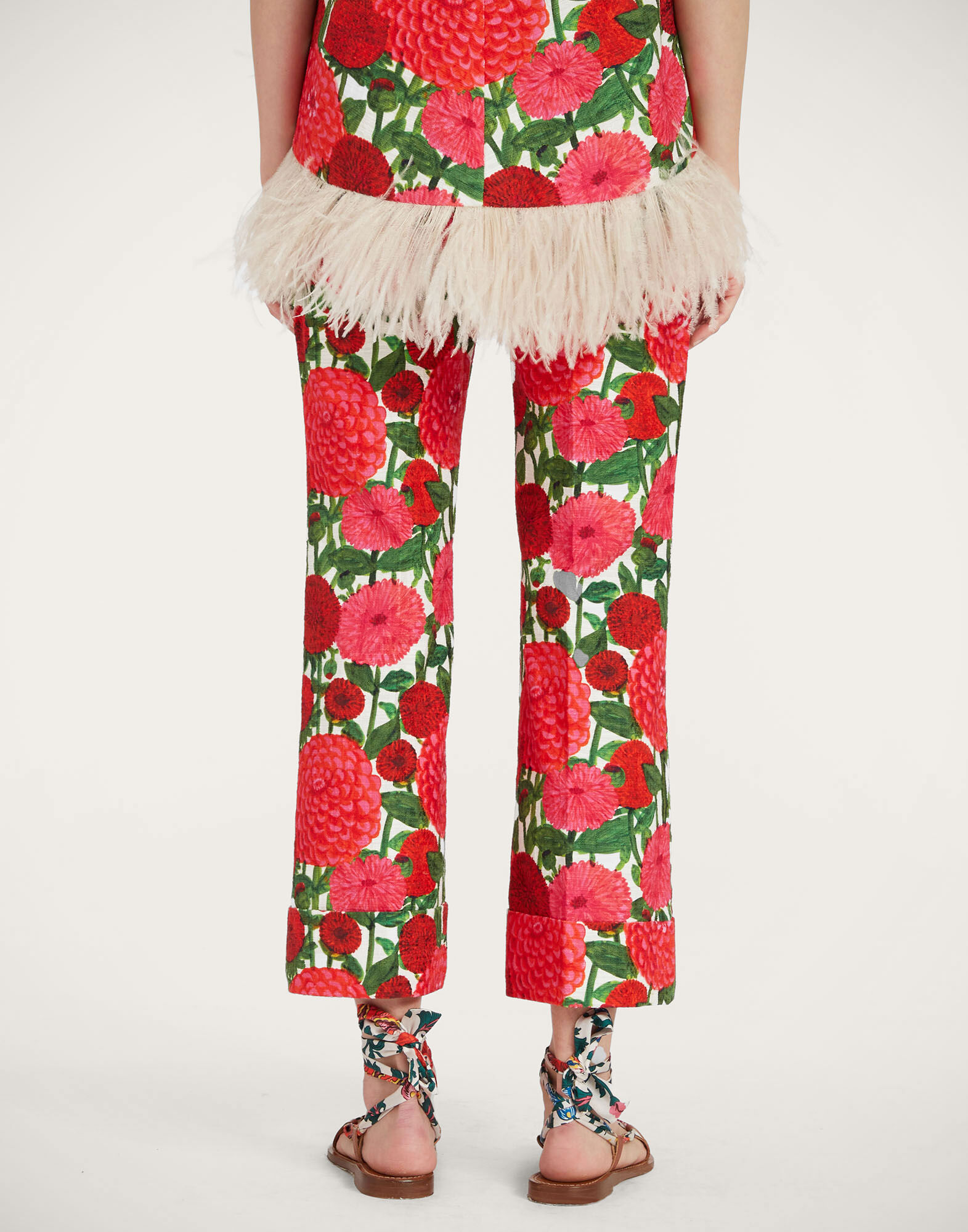 Hendrix Pants La DoubleJ: Pink Dahlias TRO0014COT005