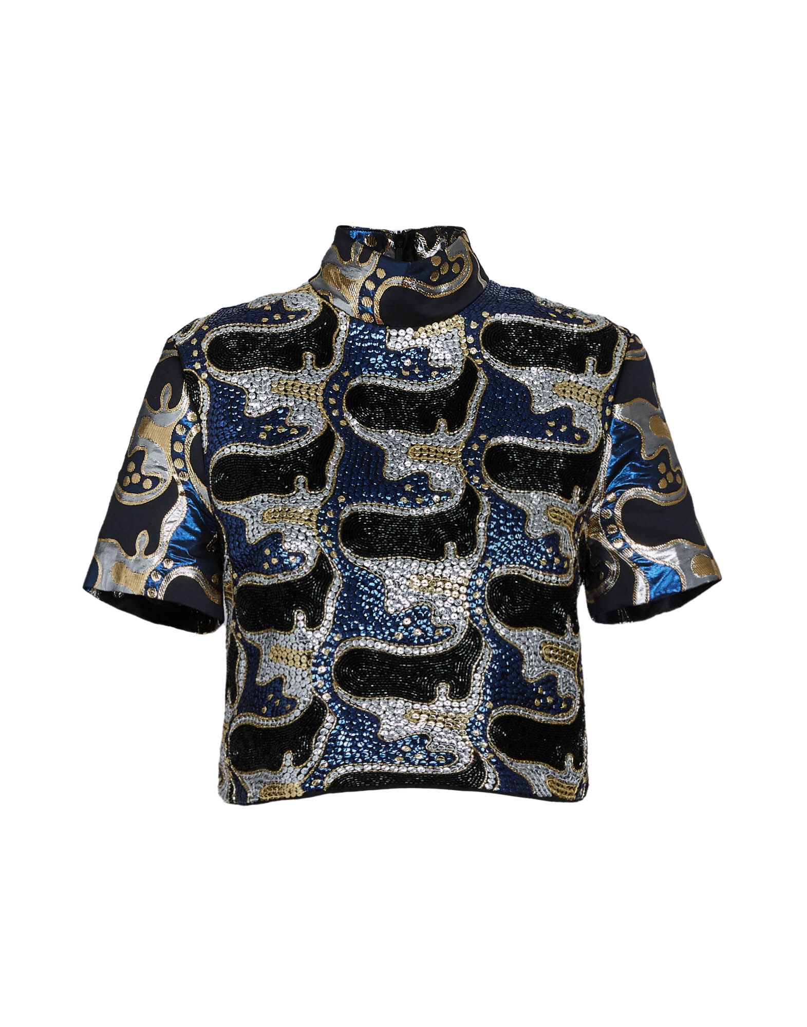 Juliet Crop Top La DoubleJ: Spritz Blu TOP0084JAC040
