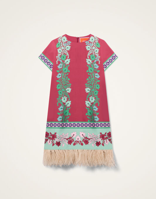 Mini Swing Dress La DoubleJ: Regalia Placée Red Mini Swing Dress La DoubleJ: Regalia Placée Red DRE0963SIL006