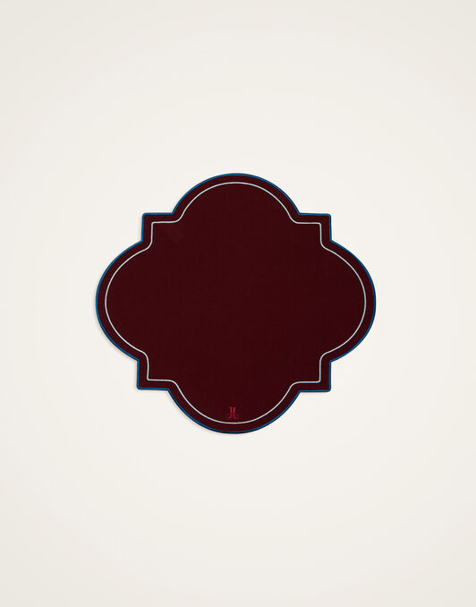 Medallion Placemats Set Of 2 La DoubleJ: Solid Bordeaux Medallion Placemats Set Of 2 La DoubleJ: Solid Bordeaux PMT0028ACR003