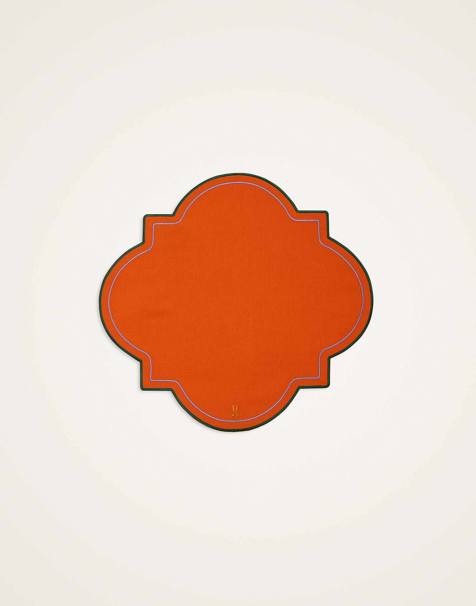 Medallion Placemats Set Of 2 La DoubleJ: Solid Orange Medallion Placemats Set Of 2 La DoubleJ: Solid Orange PMT0028ACR003