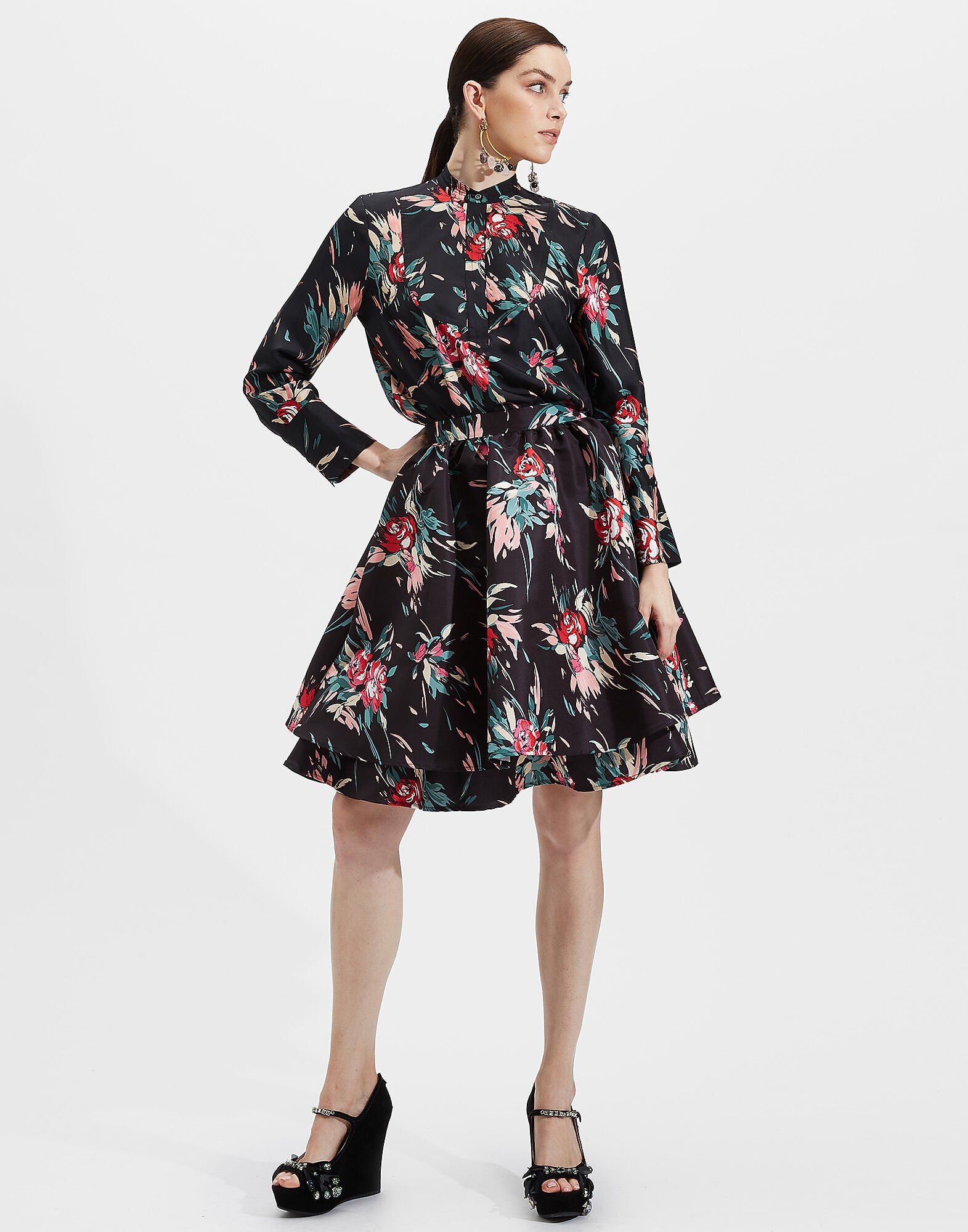 Portofino Shirt La DoubleJ: Breezy Nero Portofino Shirt LaDoubleJ: Breezy Nero SHI0046SIL001