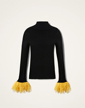 High Kick Top La DoubleJ: Black PUL0167KNI100
