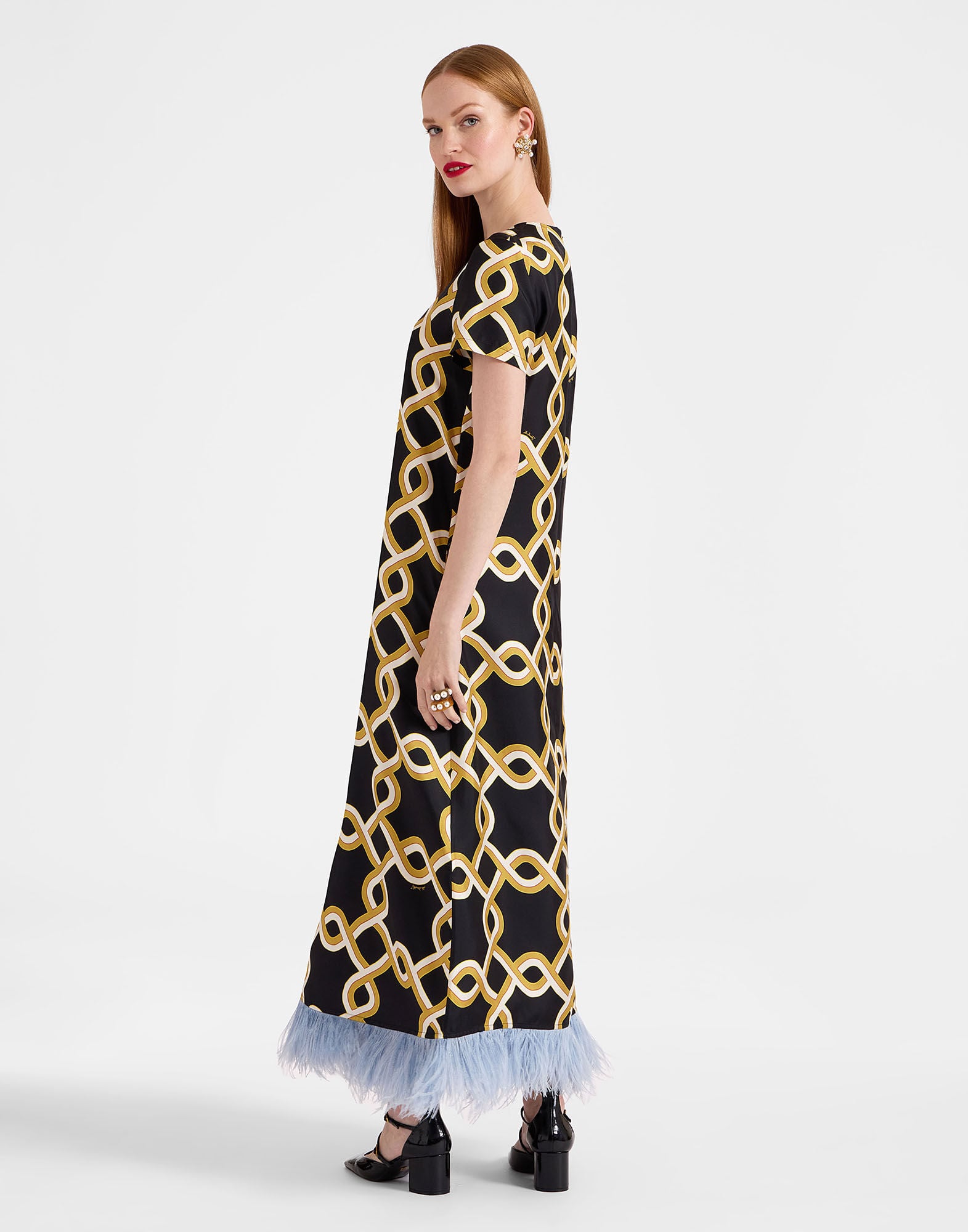 Swing Dress La DoubleJ: Tackle Black Swing Dress La DoubleJ: Tackle Black DRE0864SIL026