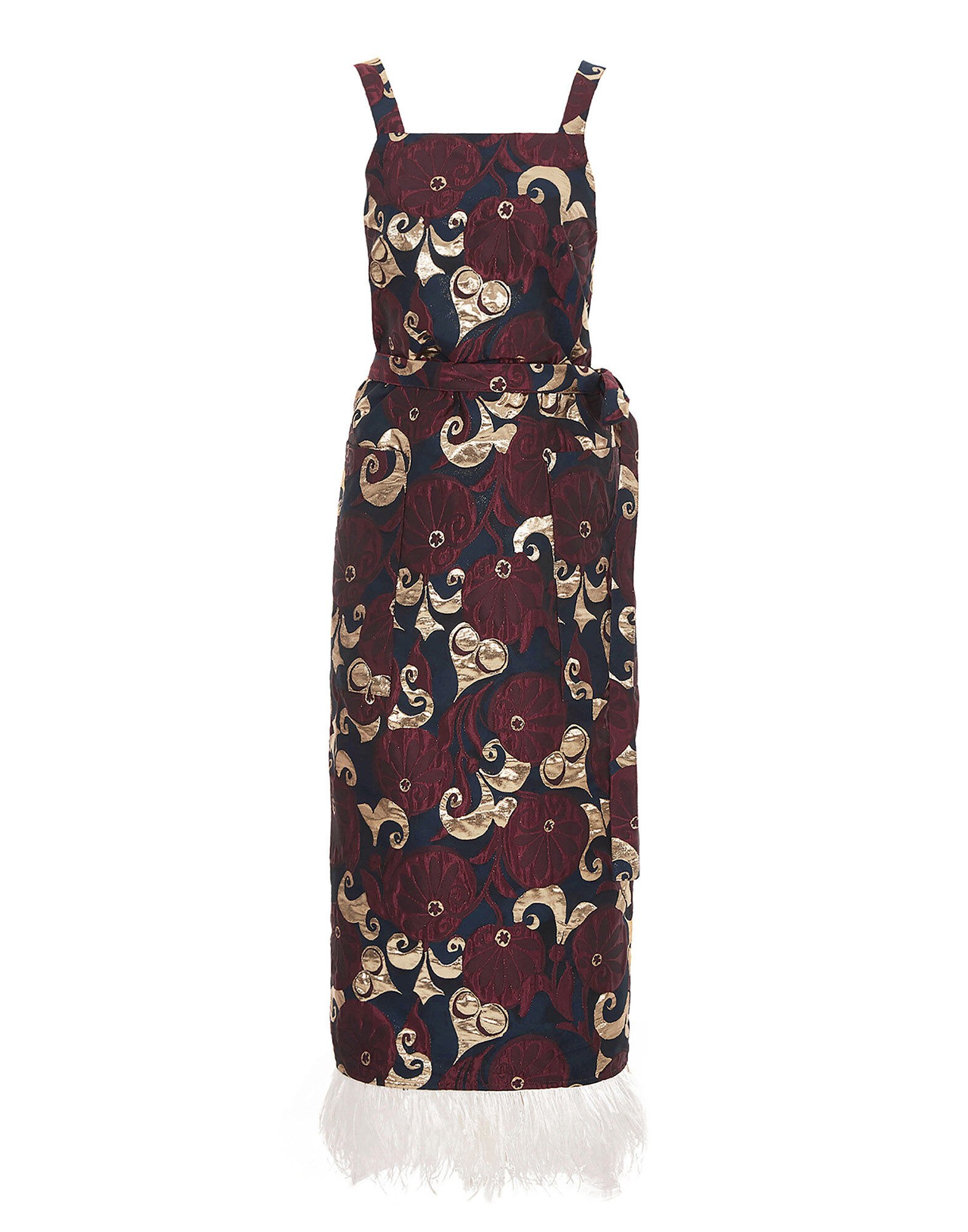 Apron Dress La DoubleJ: Moonflower Gold Apron Dress La DoubleJ: Moonflower Gold DRE0572JCQ051