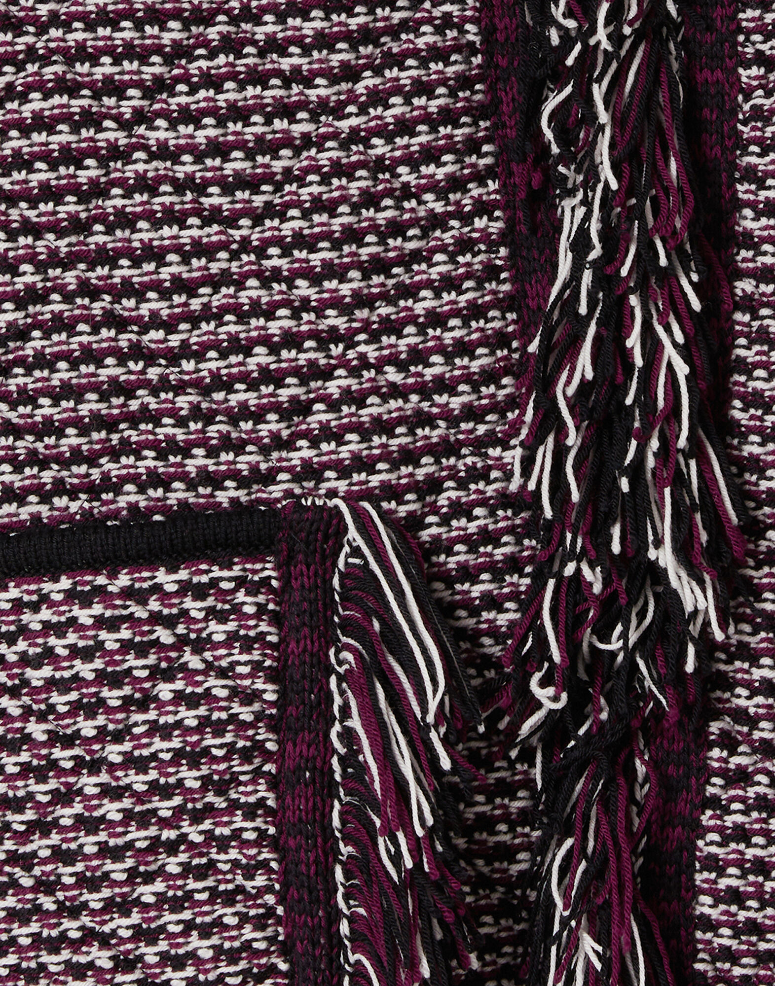 Camelia Cape La DoubleJ: Multicolor Purple & Ivory Camelia Cape La DoubleJ: Multicolor Purple & Ivory JAC0162KNI164