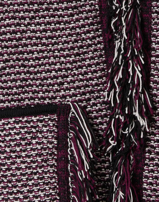 Camelia Cape La DoubleJ: Multicolor Purple & Ivory Camelia Cape La DoubleJ: Multicolor Purple & Ivory JAC0162KNI164