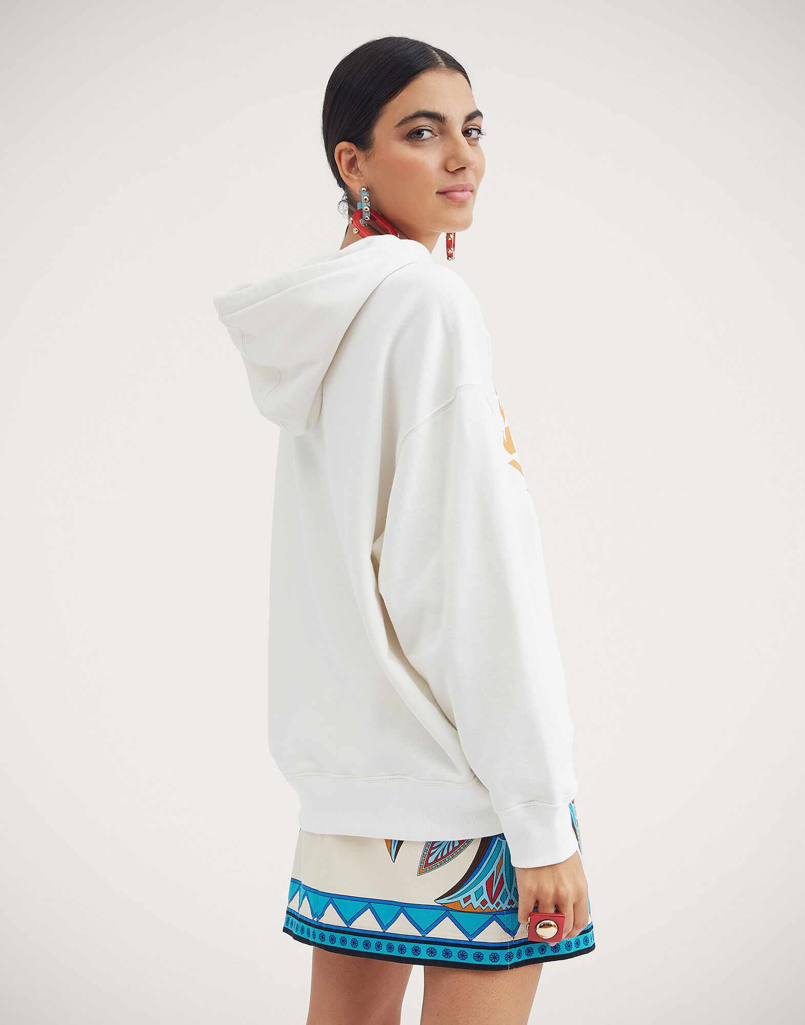 Discman Hoodie La DoubleJ: Off White Discman Hoodie La DoubleJ: Off White SWE0017JER033