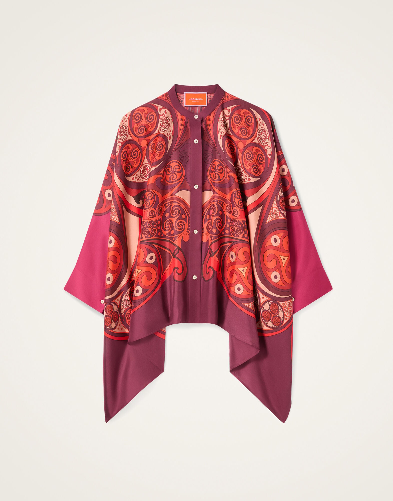 Foulard Shirt La DoubleJ: Alchemy Placée Dark Red Foulard Shirt La DoubleJ: Alchemy Placée Dark Red SHI0059SIL001