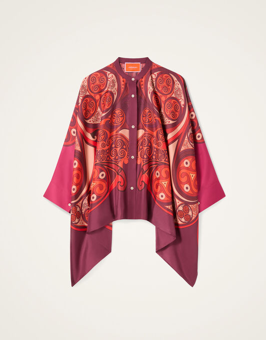 Foulard Shirt La DoubleJ: Alchemy Placée Dark Red Foulard Shirt La DoubleJ: Alchemy Placée Dark Red SHI0059SIL001