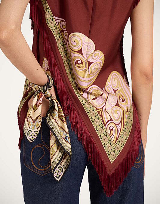 Mini Foulard La DoubleJ: Kells Placée Light Green SCA0065SIL006