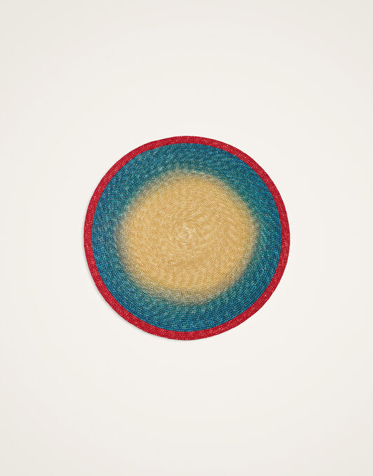 Handpainted Sunset Placemats Set Of 2 La DoubleJ: Gradient Blue Handpainted Sunset Placemats Set Of 2 La DoubleJ: Gradient Blue PMT0030STR001