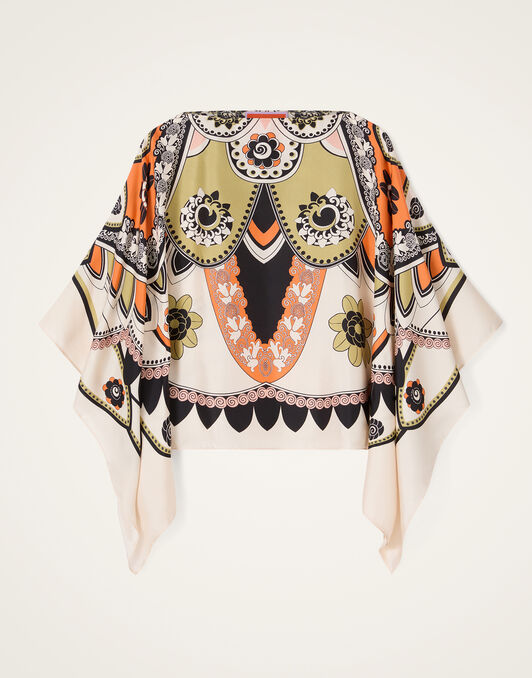 Foulard Top La DoubleJ: Plume Placée Ivory Foulard Top La DoubleJ: Plume Placée Ivory TOP0195SIL029