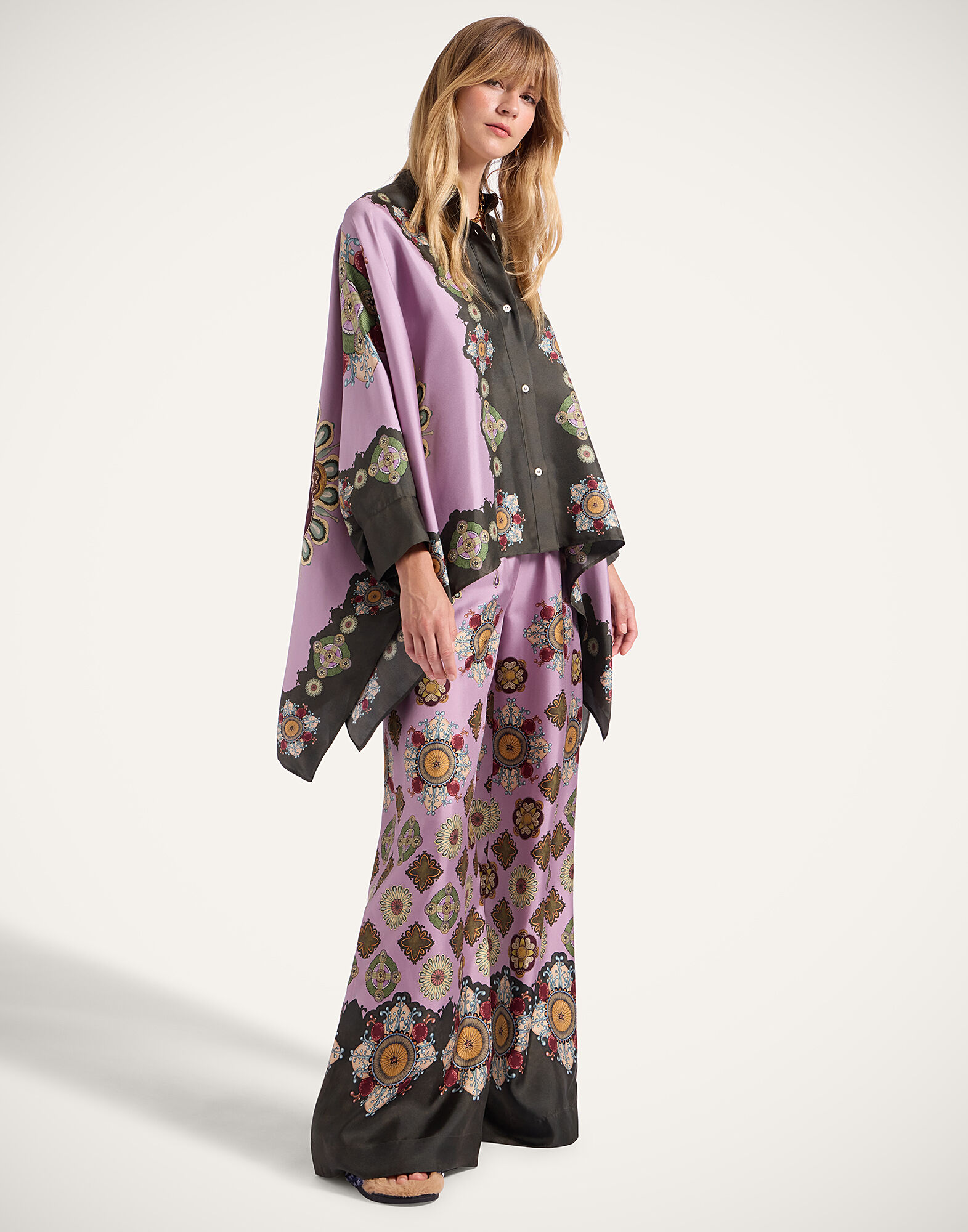 Palazzo Pants La DoubleJ: Nucleus Placée Dusty Pink TRO0026SIL006