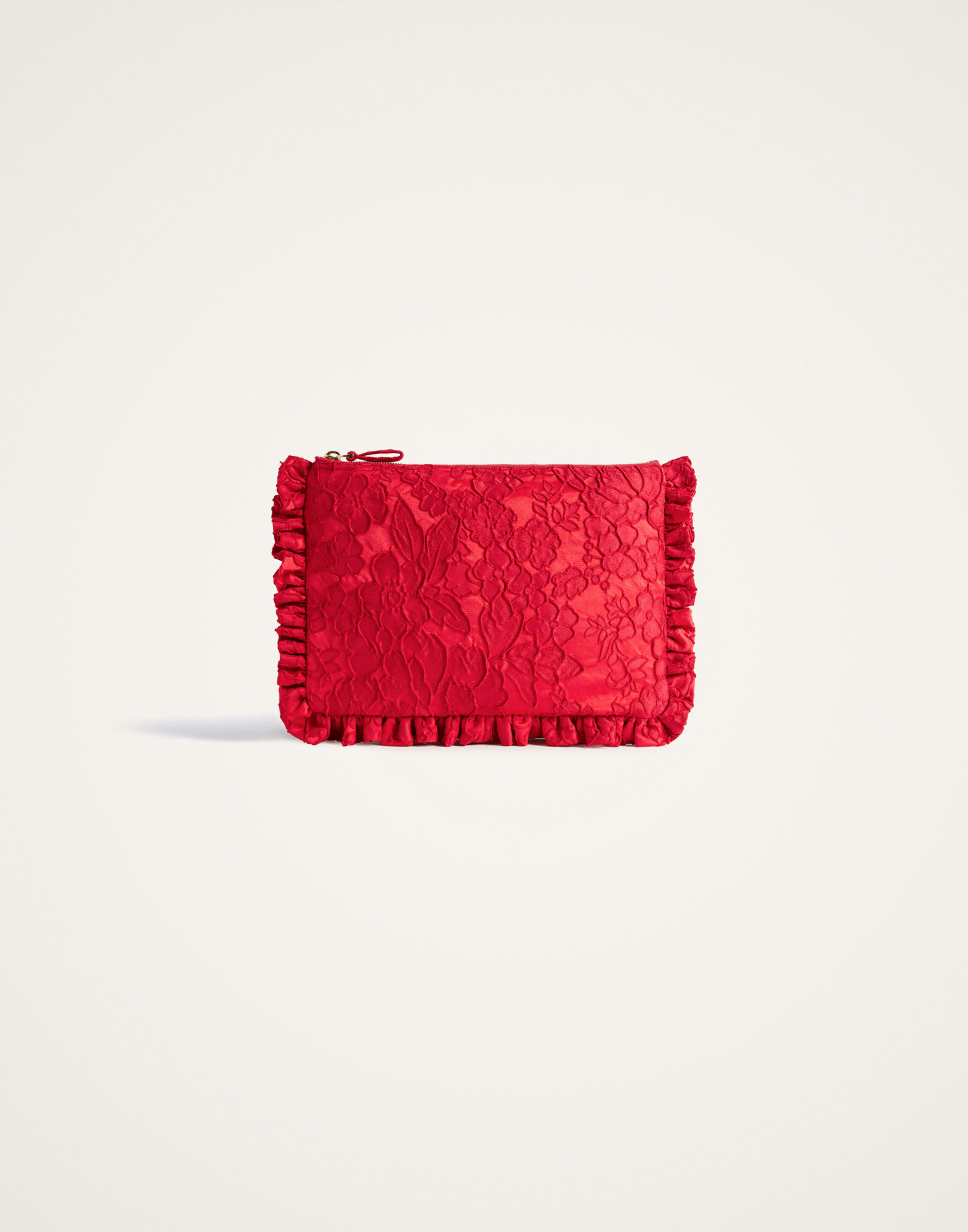 Hand Pochette La DoubleJ: Peony Red BAG0059JCQ111