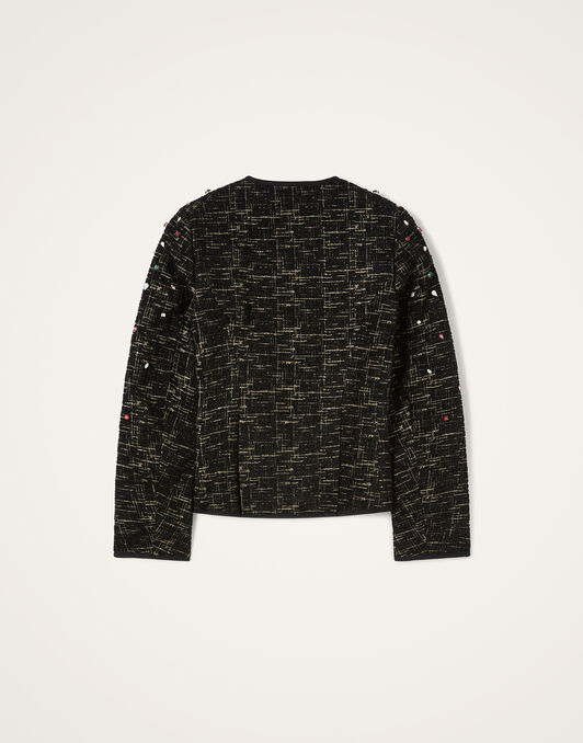 9 To 5 Jacket La DoubleJ: Bicolor Black JAC0200WOL040