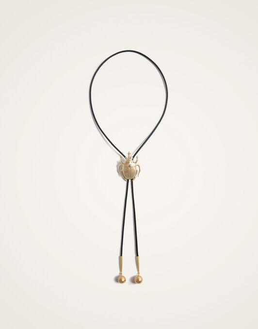 Scarab Cow Tie La DoubleJ: 24K Gold Plate NEC0041BRA003