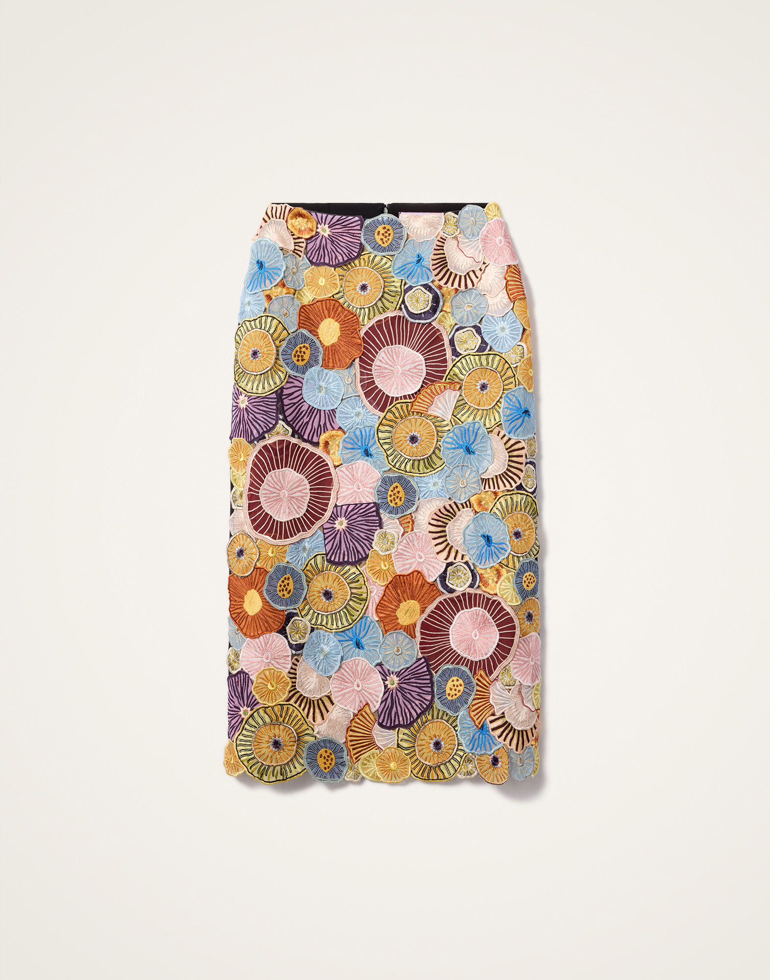 Pencil Skirt La DoubleJ: Fun-Gi Yellow SKI0159EMB115