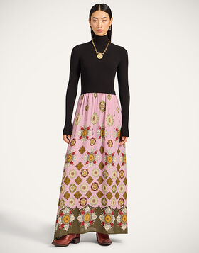 Lunaria Foulard Dress La DoubleJ: Nucleus Black DRE0957KNI131